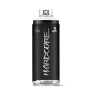 BA082 BOMBE DE PIENTURE HARDCORE MTN 400 ML - BLANC MAT